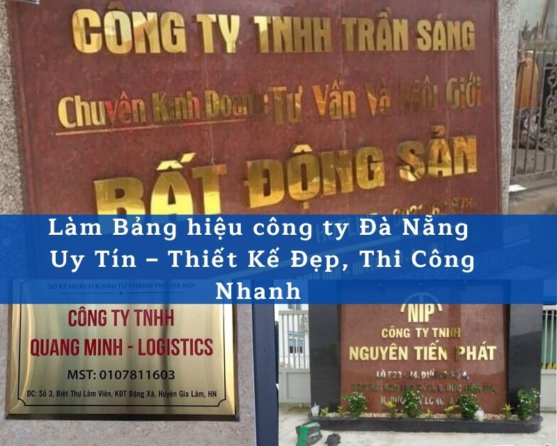 Làm Bảng Hiệu Công Ty Đà Nẵng Uy Tín – Giá Tốt 2026
